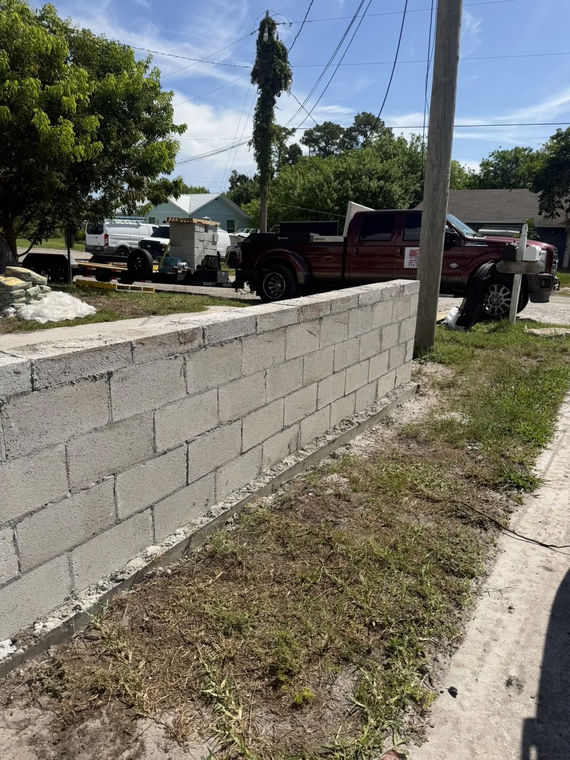 FNH Services walls & site work project