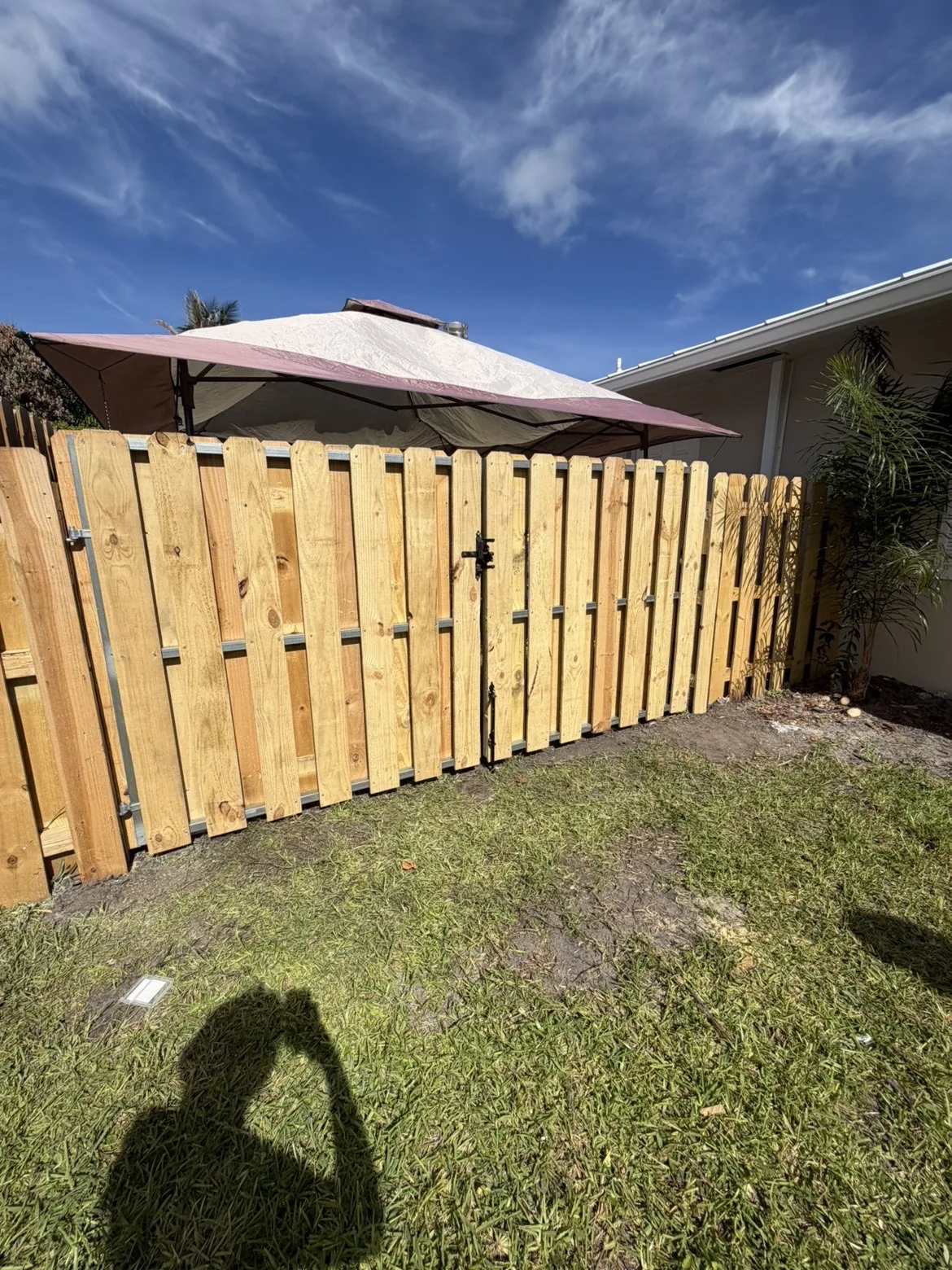 Custom double wood gate